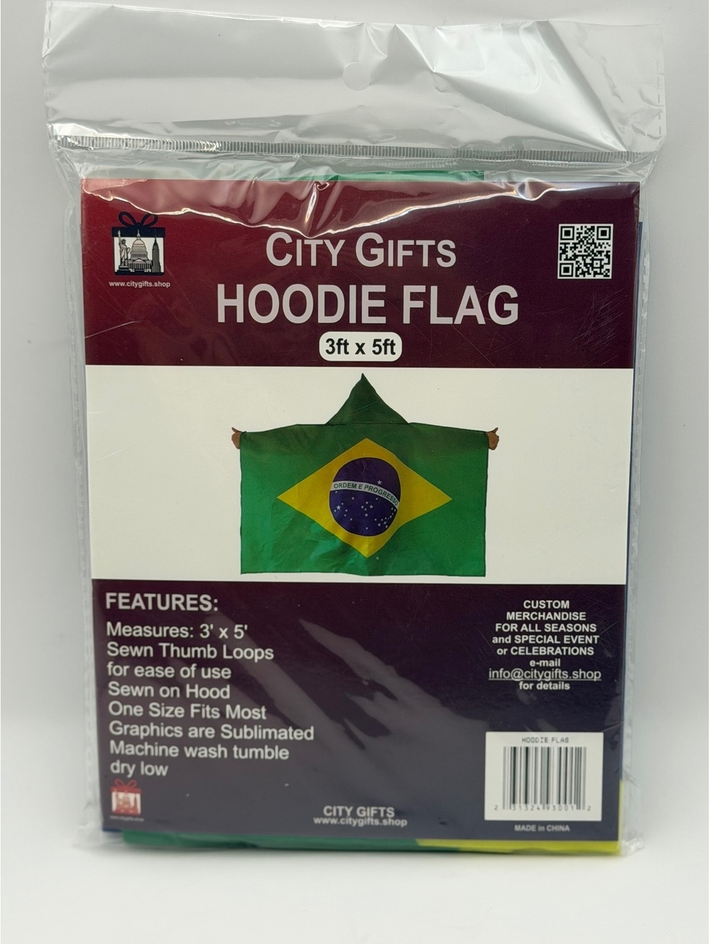 Brazil hoodie flag